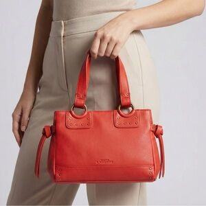 Kenneth Cole Reaction Burnt Orange Mini Satchel Handbag – Excellent Condition